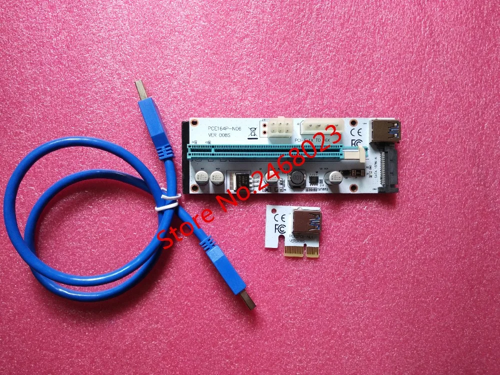 60 см VER008S PCI E 1X к 16X расширитель 008S PCIE плата расширения с 4pin 6pin SATA интерфейс питания