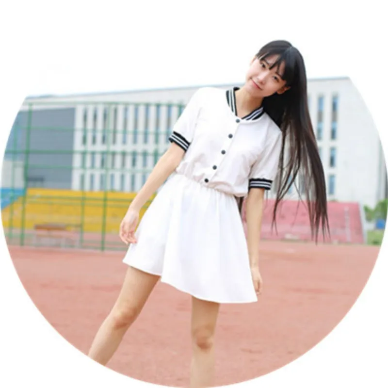 

Summer JK uniform short-sleeved dress sailor suit fishtail skirt sweet fresh campus wind school wind uniforms