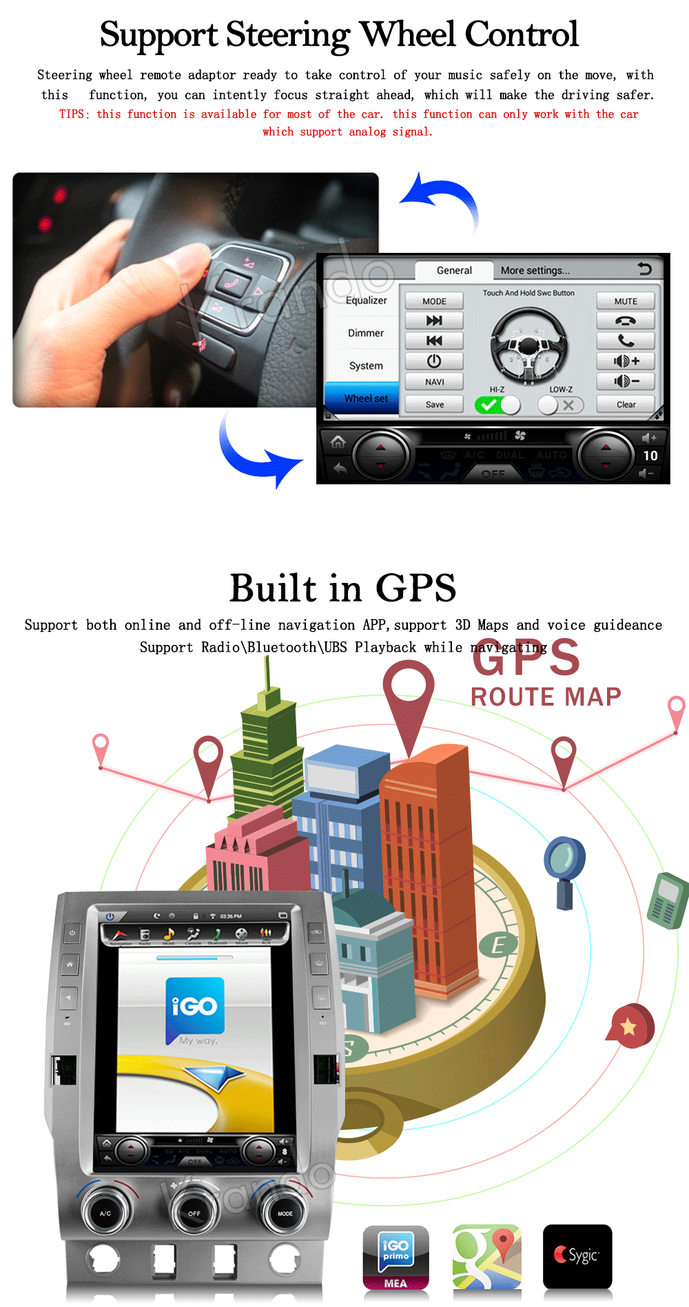 Flash Deal Krando Android 7.1 12.1" tesla Vertical screen car multimedia player GPS for Toyota Tundra 2014-2018 radio player navigation BT 5