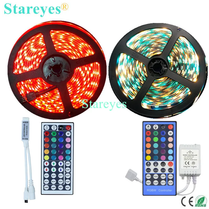Лента светодиодная RGB RGBW RGBWW IP20 IP65 60 Светодиодный одов/м 1 шт. 5 м SMD 5050 300 с пультом