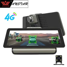 ANSTAR 4g Wifi 10 ”Auto DVR della Macchina Fotografica del Android 5.1 GPS di Navigazione ADAS Monitor Remoto Dual Len Dash Cam con Videocamera vista posteriore DVR
