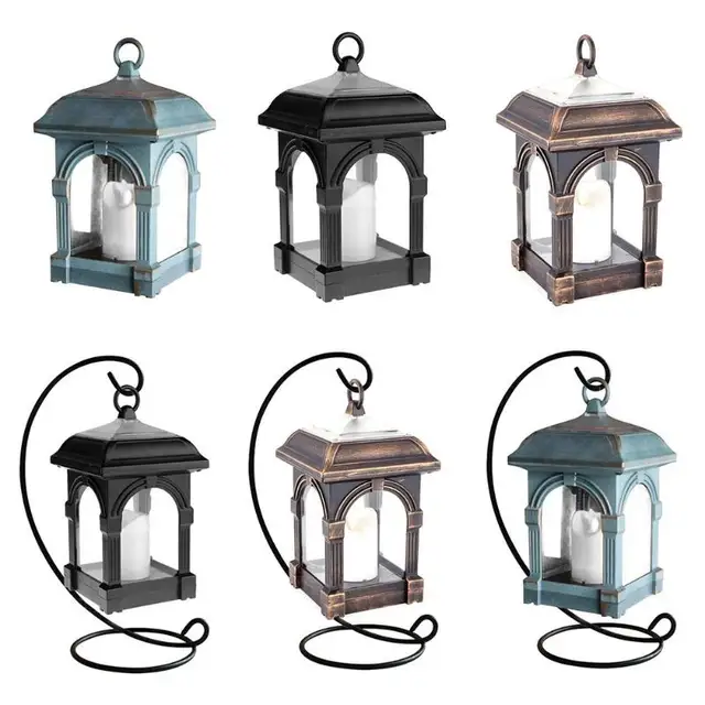 Led Solar Light Outdoor Panel Portable Hanging Led Solar Light Outdoor Panel Portable Hanging Candle Lantern Garden Warm