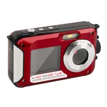 2.7 inch TFT Digital Camera Waterproof 24MP MAX 1080P Double Screen 16x Digital Zoom Camcorder Built-in loudspeaker Micphone