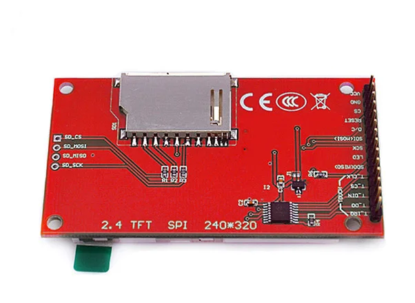 2,4 дюймов 240x320 SPI TFT lcd Серийный порт драйвер демонстрационный модуль ILI9341 Драйвер IC, совместимый с интерфейсом 5110, без касания