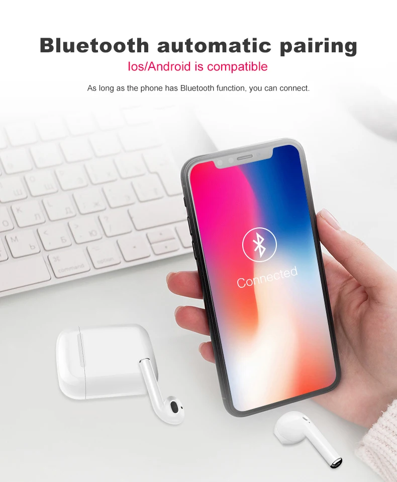 I9S TWS Mini 5,0 Bluetooth наушники портативные беспроводные наушники гарнитура вкладыши для iPhone X XR 8 7 6 Plus samsung huawei Xiaomi