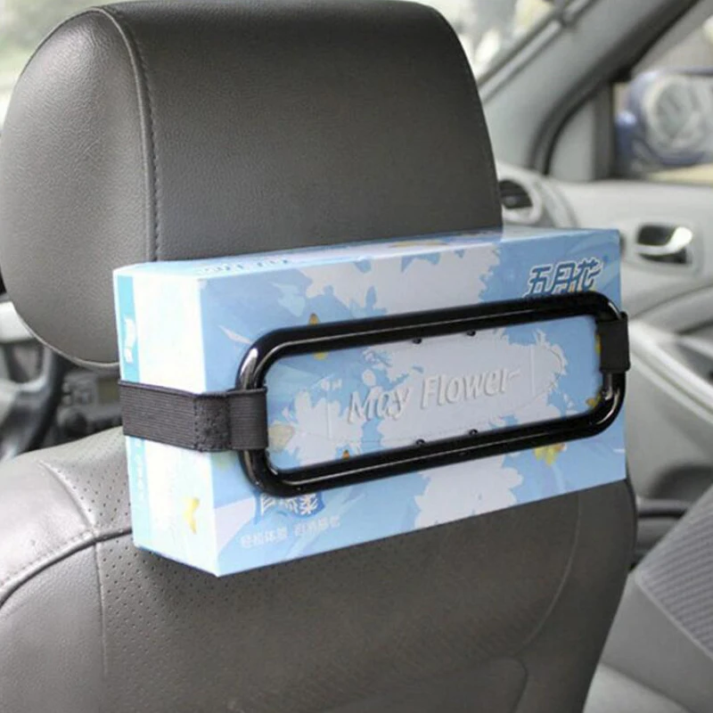

New Portable Car Sun Visor Tissue Paper Box Holder Universal Auto Seat Back Paper Napkin Seat Back Bracket Auto Accessories