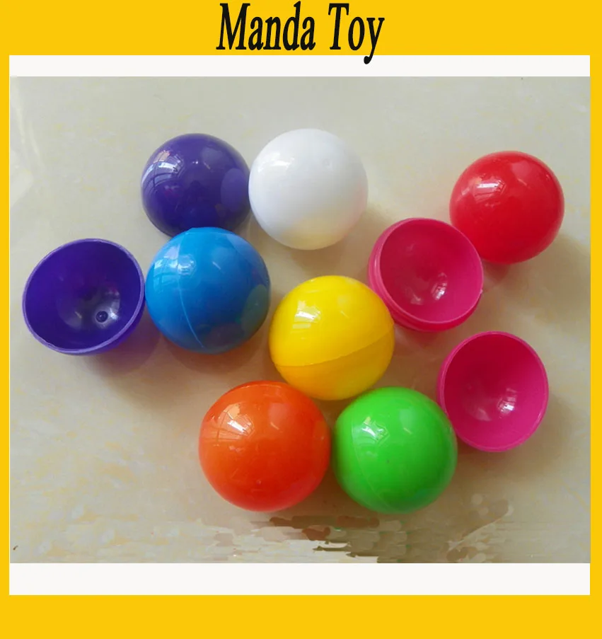 

30mm Solid Colored Plastic Toy Capsules For Vending Empty Plastic Toys Ball 20pcs/Lot Free Shipping