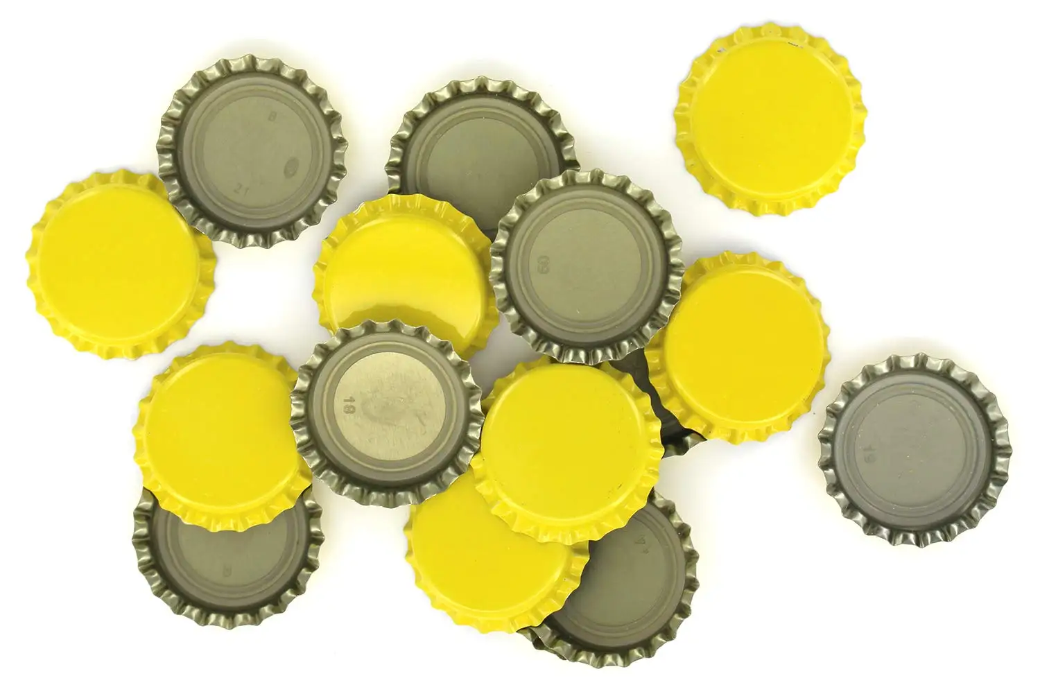 10000pcs/lot Beer Caps Sealing Plug For Brewing Crown With Oxy-Liner - Case of 10000 Yellow | Дом и сад