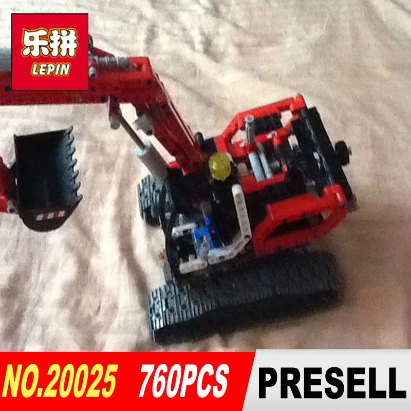 

Lepin 20025 760Pcs Genuine Technic Series The Red Excavator Set Children Building Blocks Bricks Boys Educational Toys Model 8294