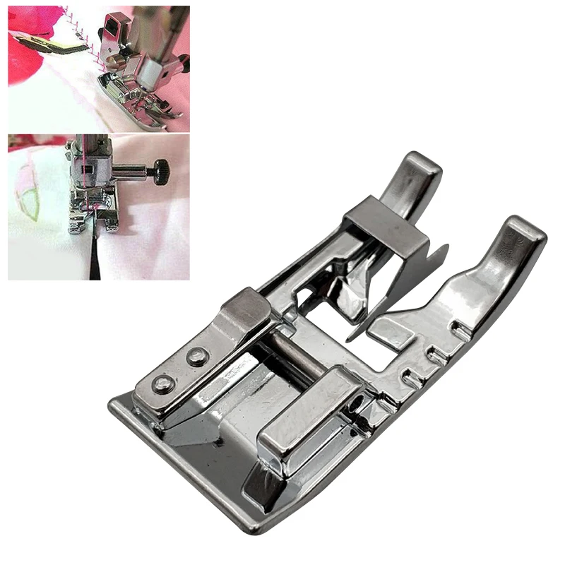 

1Pcs Cloth Splice Presser Foot for Household Sewing Machines Useful Metal Multifunction Sewing Foot Sewing Machine Accessories