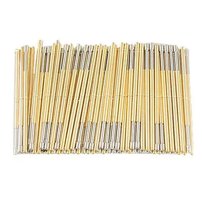 

100 x Serrated Tip 33mm Length Spring Loaded Test Probe Pin