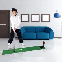 Indoor Outdoor Plastic Golf Practice Set Fun Golf Tranning Aids Set Interactive Sports Game Educational Toys Best Gift For Kids