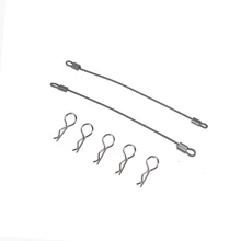 RC Car 1/10 Body Clips with Short Quick Release Wire for 1:10 Nitro & Electric RC Cars Tamiya HPI Kyosho