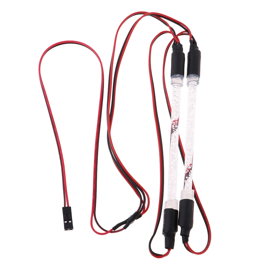 MagiDeal 2Pcs 94123 LED Light Bar Colorful Chassis Lights Headlight for RC Drifting 1:10 Truck Crawler Buggy On-road Car