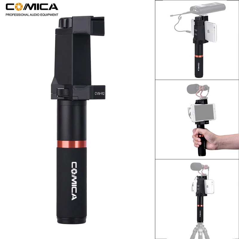 Comica CVM-R2 Smartphone Video Rig Hand Grip Handle Stabilizer Kit for iPhone X 8 7 6s Plus for Samsung Huawei Cell Phone etc. Comica CVM-R2 Smartphone Video Rig Hand Grip Handle Stabilizer Kit for iPhone X 8 7 6s Plus for Samsung Huawei Cell Phone etc.