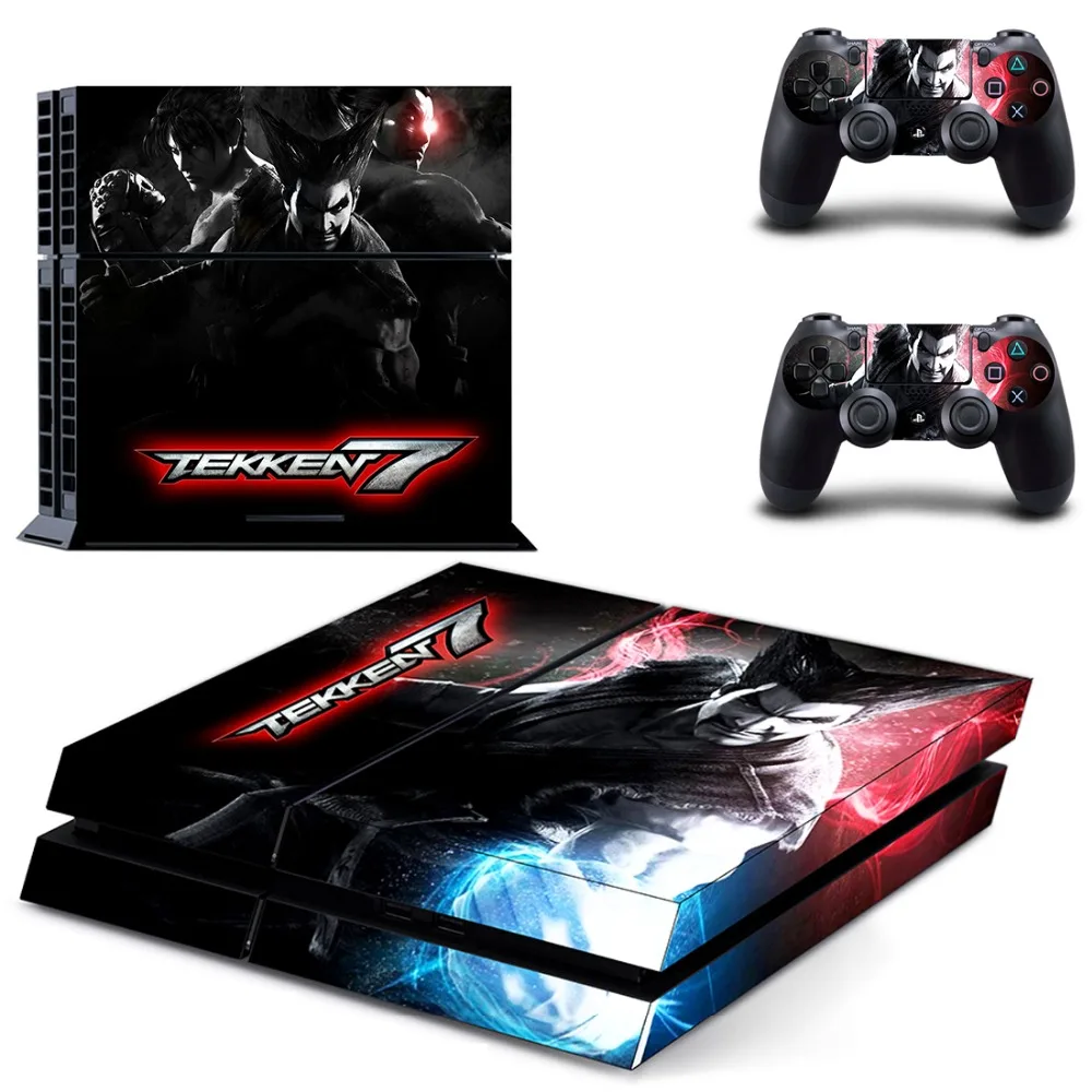 Игра Tekken 7 PS4 Кожа Наклейка виниловая для sony Playstation 4 консоль и 2 контроллера PS4 Кожа Наклейка