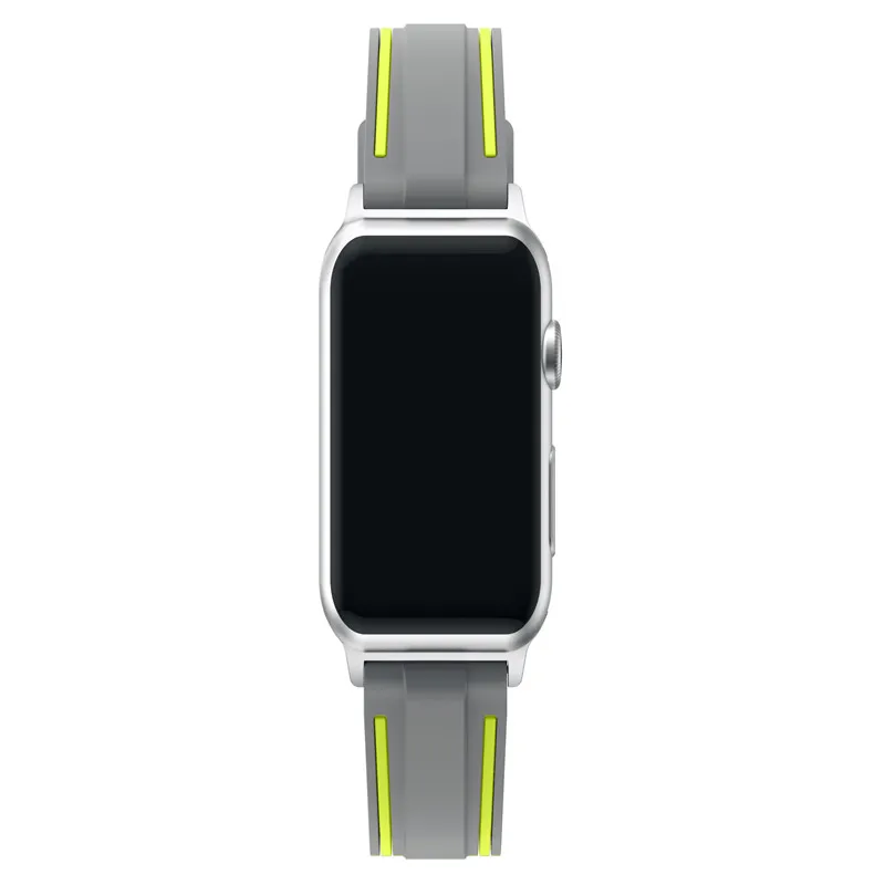 Спортивный силиконовый ремешок для Apple Watch Band 44/42/40/38 мм цветной мягкий резиновый