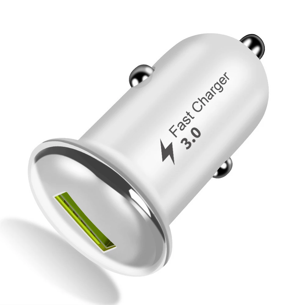 Автомобильное зарядное устройство для быстрой зарядки 18 Вт адаптер USB