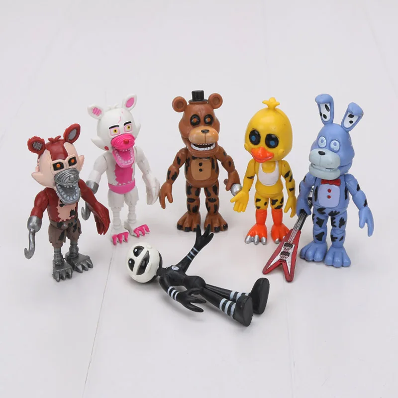 Экшн фигурки FNAF из ПВХ кукла пять ночей у Фредди фазбер героев мультфильма 10 см| |