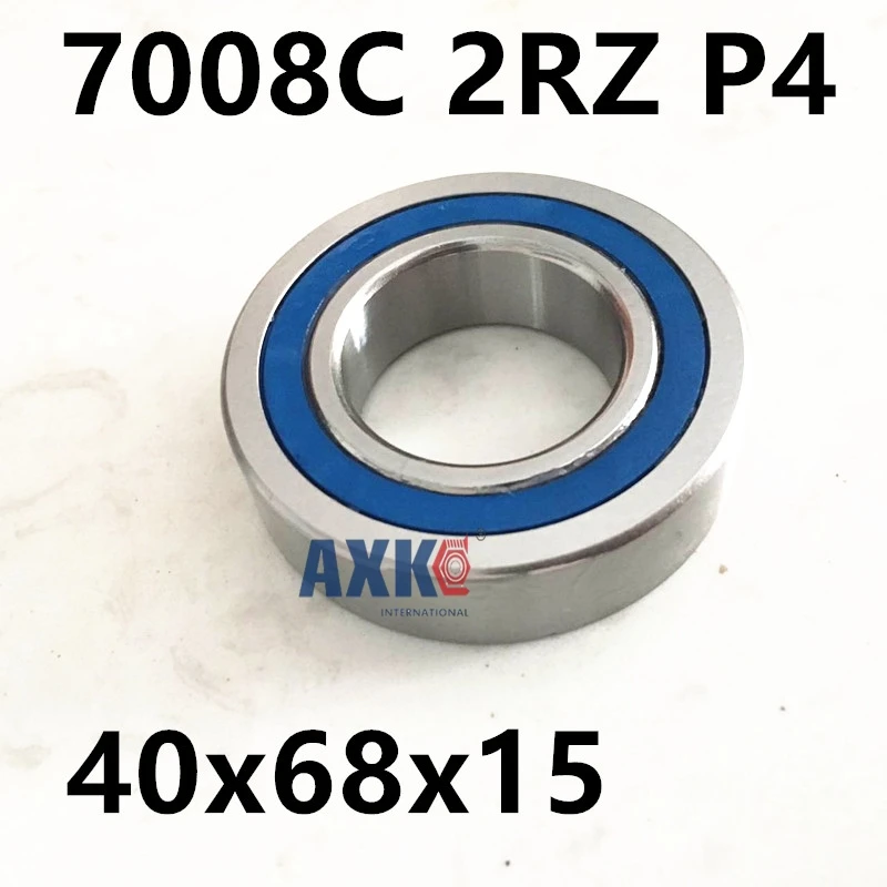 1pcs 7008 7008C 2RZ P4 40x68x15 AXK Sealed Angular Contact Bearings