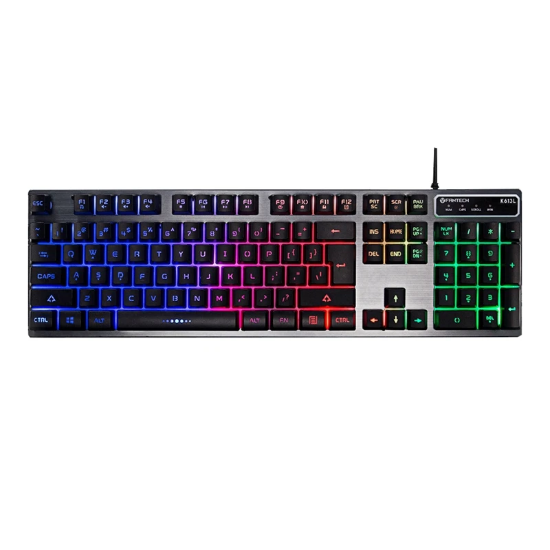 Fantech K613L Профессиональная Usb игровая клавиатура с подсветкой 104-Key Проводная |