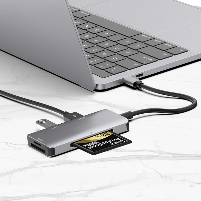 Док станция Fealushon с разъемом типа C HDMI USB хаб для ноутбука Macbook Pro HP DELL Surface Lenovo