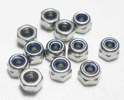 

F01985-100 100pcs M3 Nylon Insert Lock Hex Nuts Slip-resistant For Tyre Robot