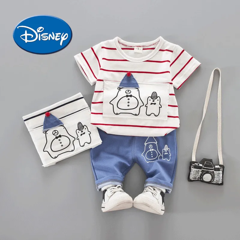 Disney Official Flagship Shop Baby Children's Garment 0 Male Baby Summer Tide Clothes 1 Year Catamite Short Sleeve Suit 2 Small