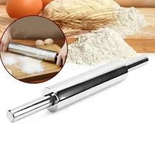 Шт. 1 шт. нержавеющая сталь антипригарным Роллинг булавки Помады Торт полые выпечки грубой глины пиццы паста ролик инструменты для выпечки