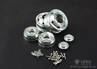 LESU Передняя металлическая узкая ступица для 1/14 RC самосвал трактор DIY модель