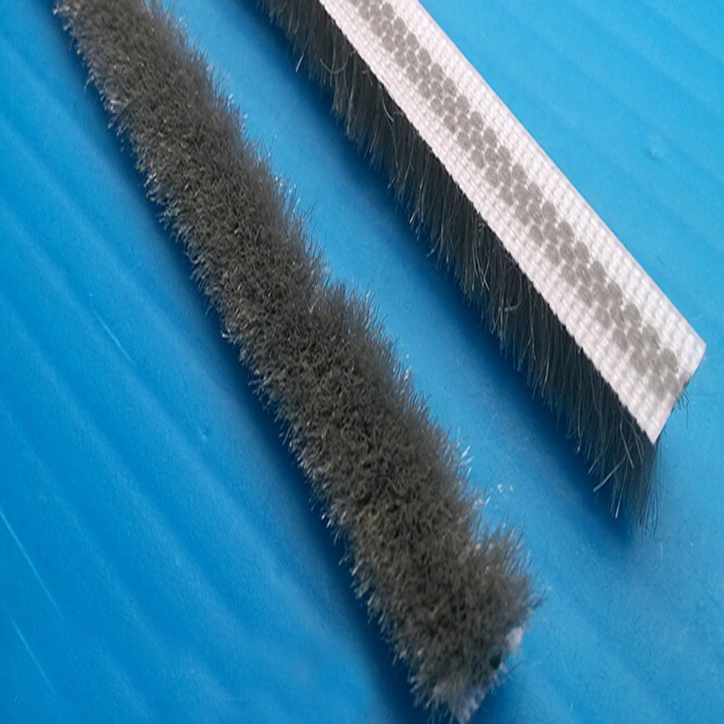 6mm x 6mm aluminum sliding door window brush seal dustproof strip