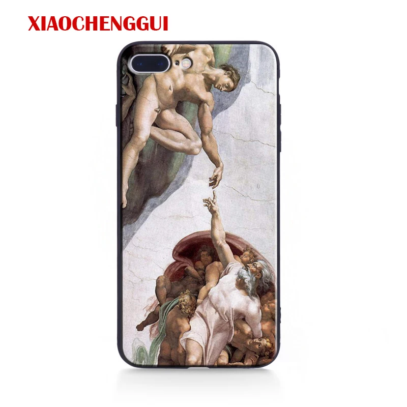 Art Fresco Michelangelo Amazing Coque Tpu Мягкий силиконовый чехол для телефона чехол для IPhone 5 5S SE 6 6s 7 8 Plus X 11 pro max