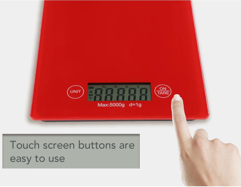 5Kg1g Kitchen Scale LCD Digital Portable Electronic Scale Food Kitchen Weight Scale Weighing Scales   kggozlb  LED Backlight  (5)