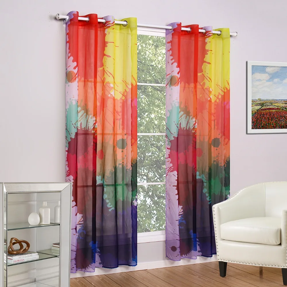 Modern Tulle Curtains for Living Room The Bedroom Kitchen Tulle Curtains For window Sheer Curtains Fabric Drapes decor