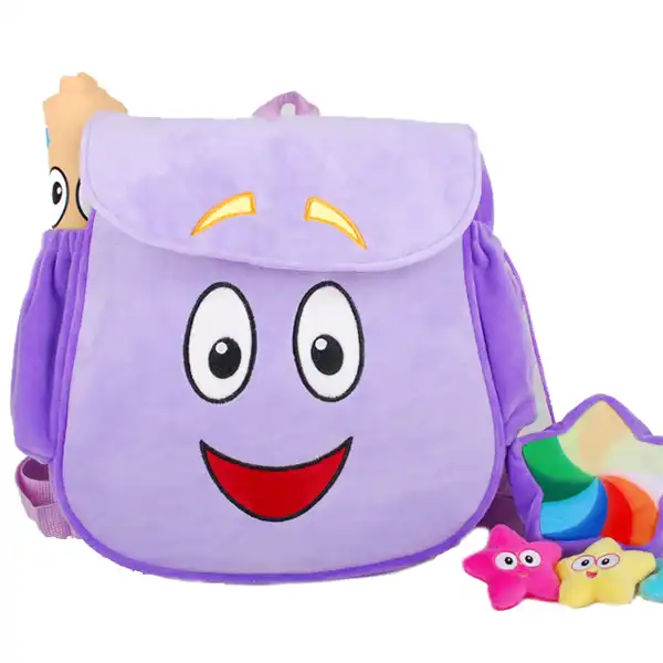 Alknow Dora Explorer Backpack Rescue Bag with Map,Pre Kindergarten Toys
