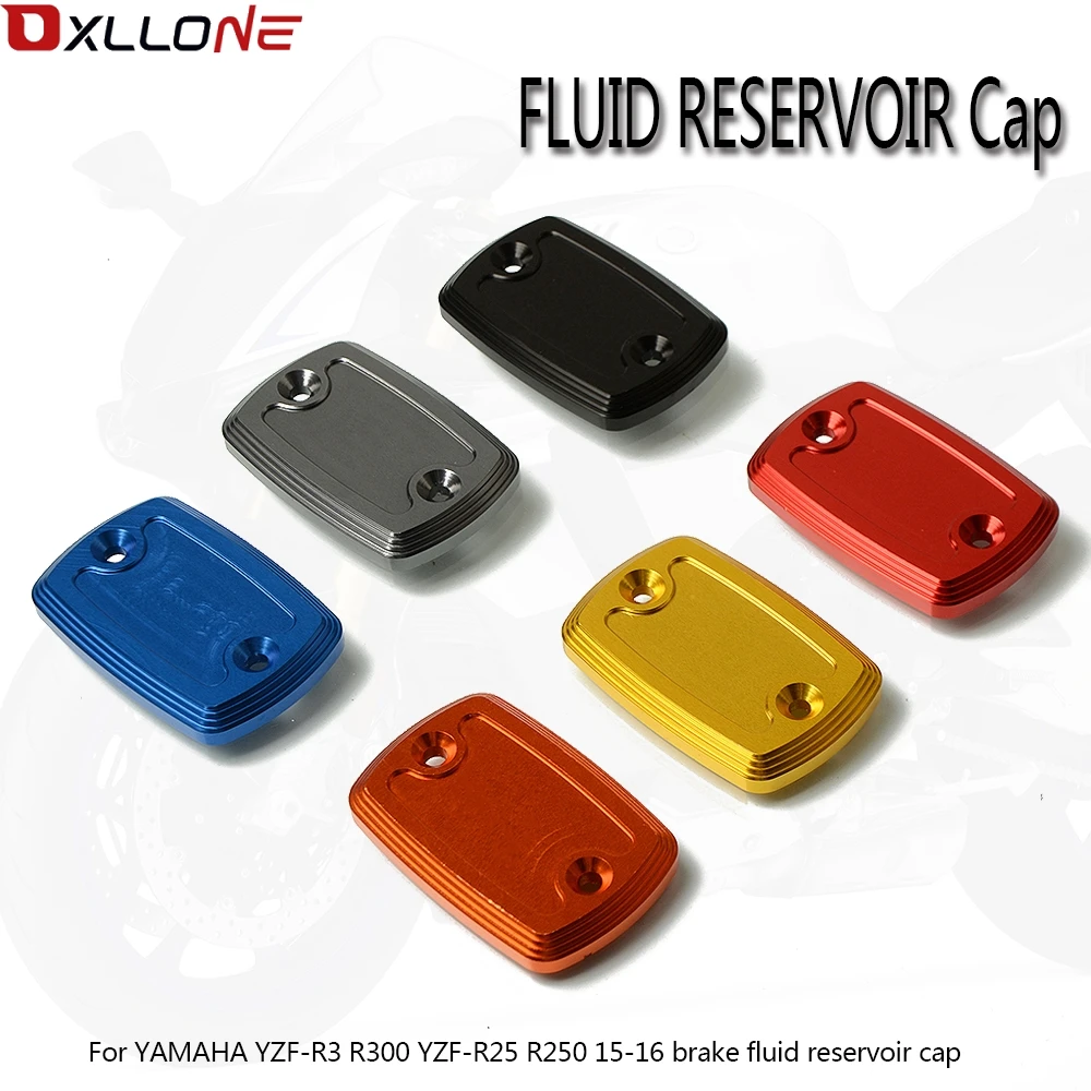 

CNC Motorcycle Brake Fluid Reservoir Cap oil cup For YAMAHA YZF-R3 YZFR3 YZF R3 R300 YZF-R25 YZFR25 YZF R25 R250 2015 2016