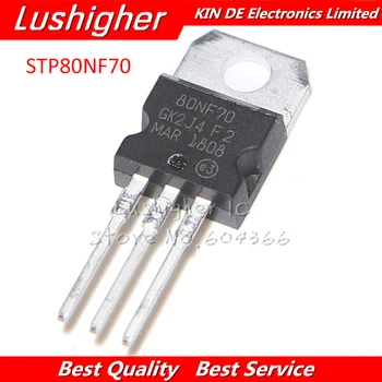 

5PCS STP80NF70 TO220 80NF70 TO-220 P80NF70 New Original
