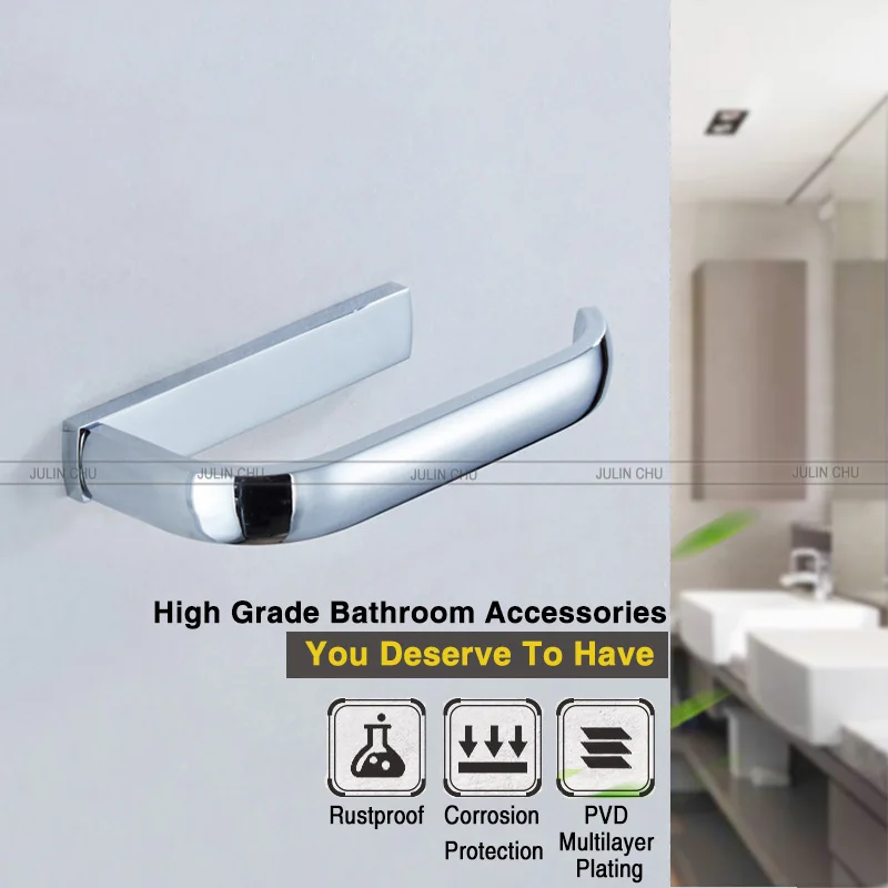 Rose Gold Toilet Paper Holders Black Bronze Wall Mounted Chrome Antique White Tissue Hanging WC Roll Holder for Kitchen Bathroom