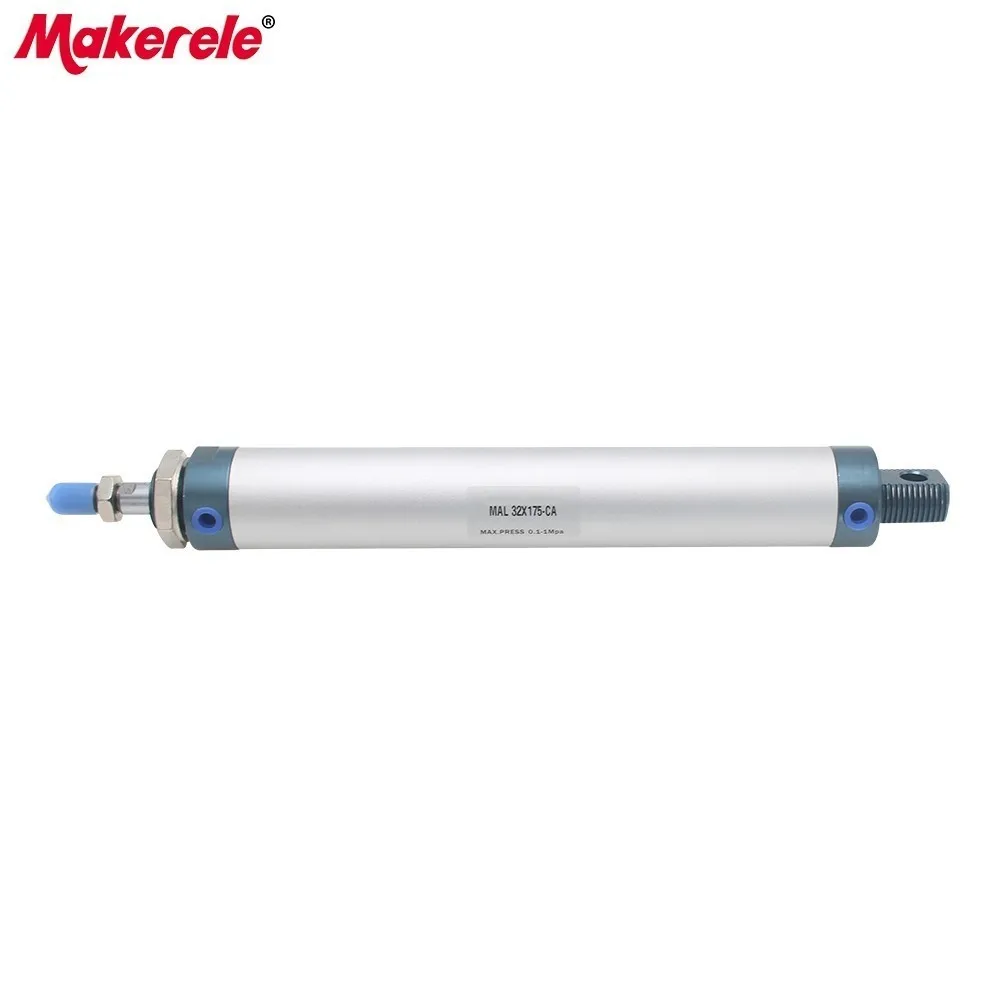 

Double Acting Type Air Cylinder Mini Pneumatic Cylinder 32mm Bore 175 Stroke Fishtailing Shape Cylinders MAL32-175-CA