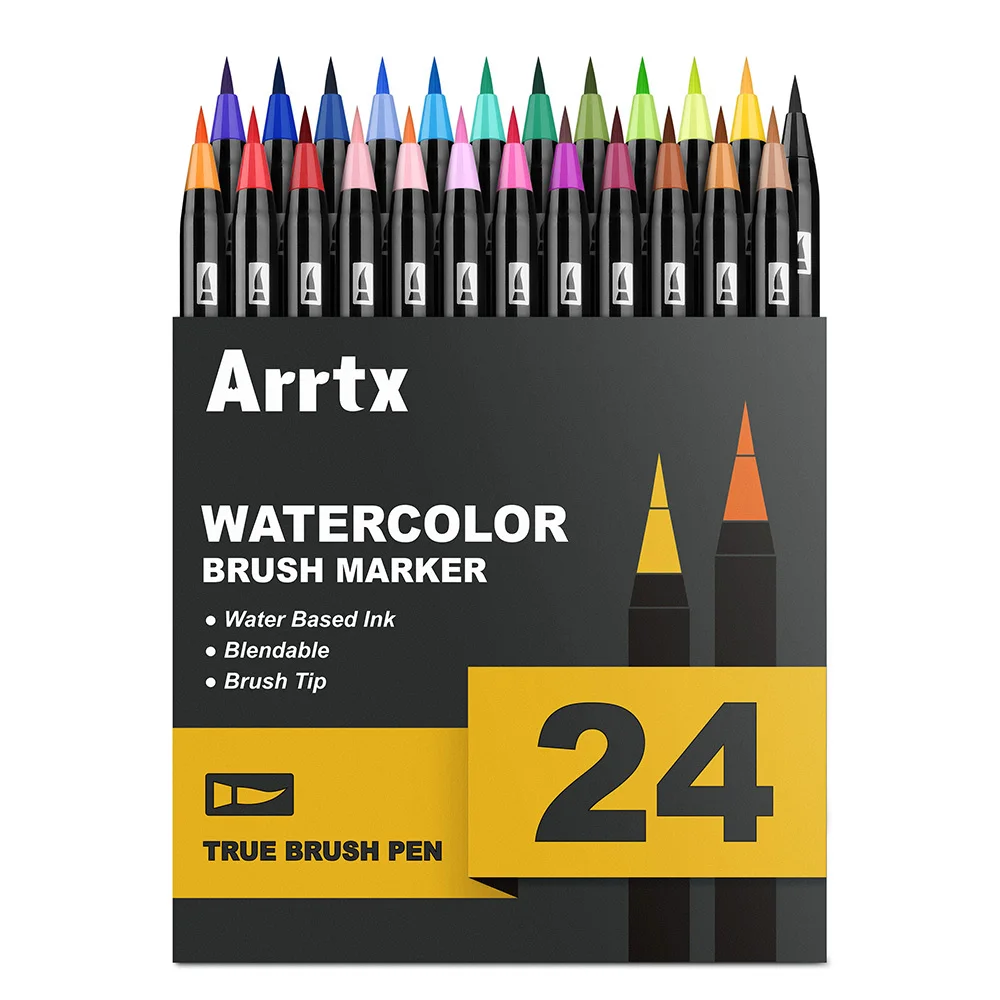 

art supplies Pens Blendable Watercolor sketching markers Soft Fine Tip Brush Pen drawing set art supplies drawing markers