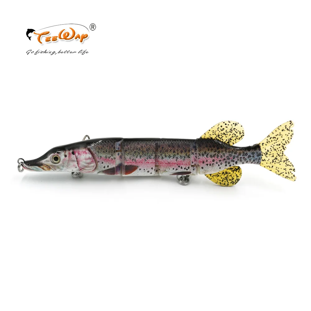 Teeway 1 шт. 26 см 108 г рыболовные приманки 4 сегмента Swimbait Crankbait жесткая приманка для
