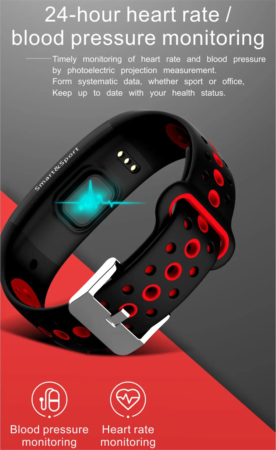 Смарт-часы Ravi Q6S, фитнес-браслет, пульсометр, измеритель артериального давления, секундомер, IP68, спортивные Смарт-часы, подключение Iphone, Android