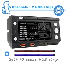 ALSEYE X-200 Fan Controller Computer fan speed and RGB controller 5 channels WIFI Function 2 RGB LED Strips SD/TF card reader