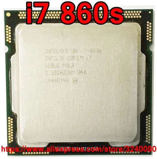Intel-processador Intel Core i7 860s Quad Core 2.53ghz Lga1156 8m de Cache 82w I7860s Envio Rápido