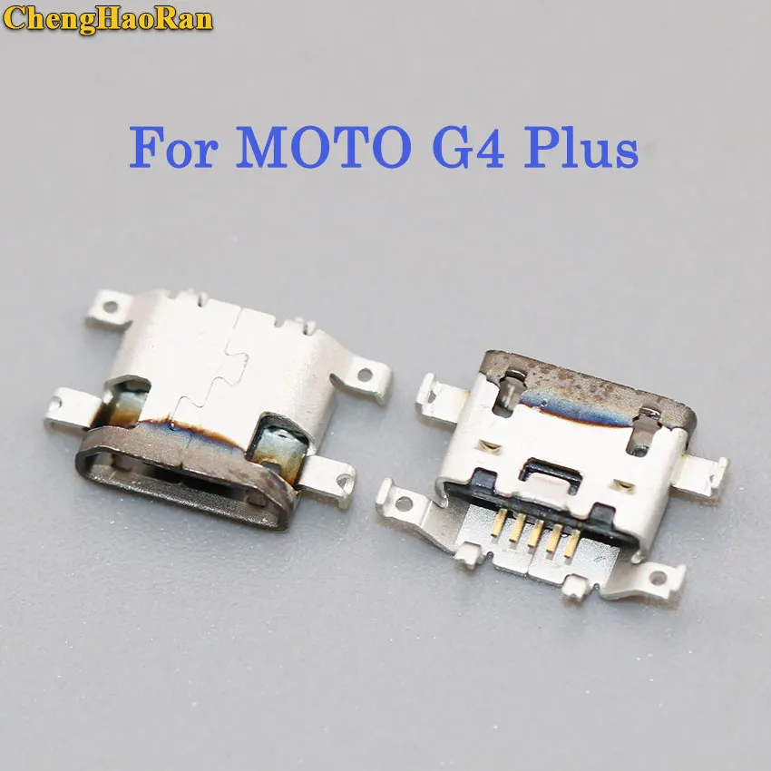 

ChengHaoRan 10pcs For MOTO G4 Plus XT1641 XT1644 Brand new Micro mini USB jack socket Connector Charging Port dock plug 5 pin