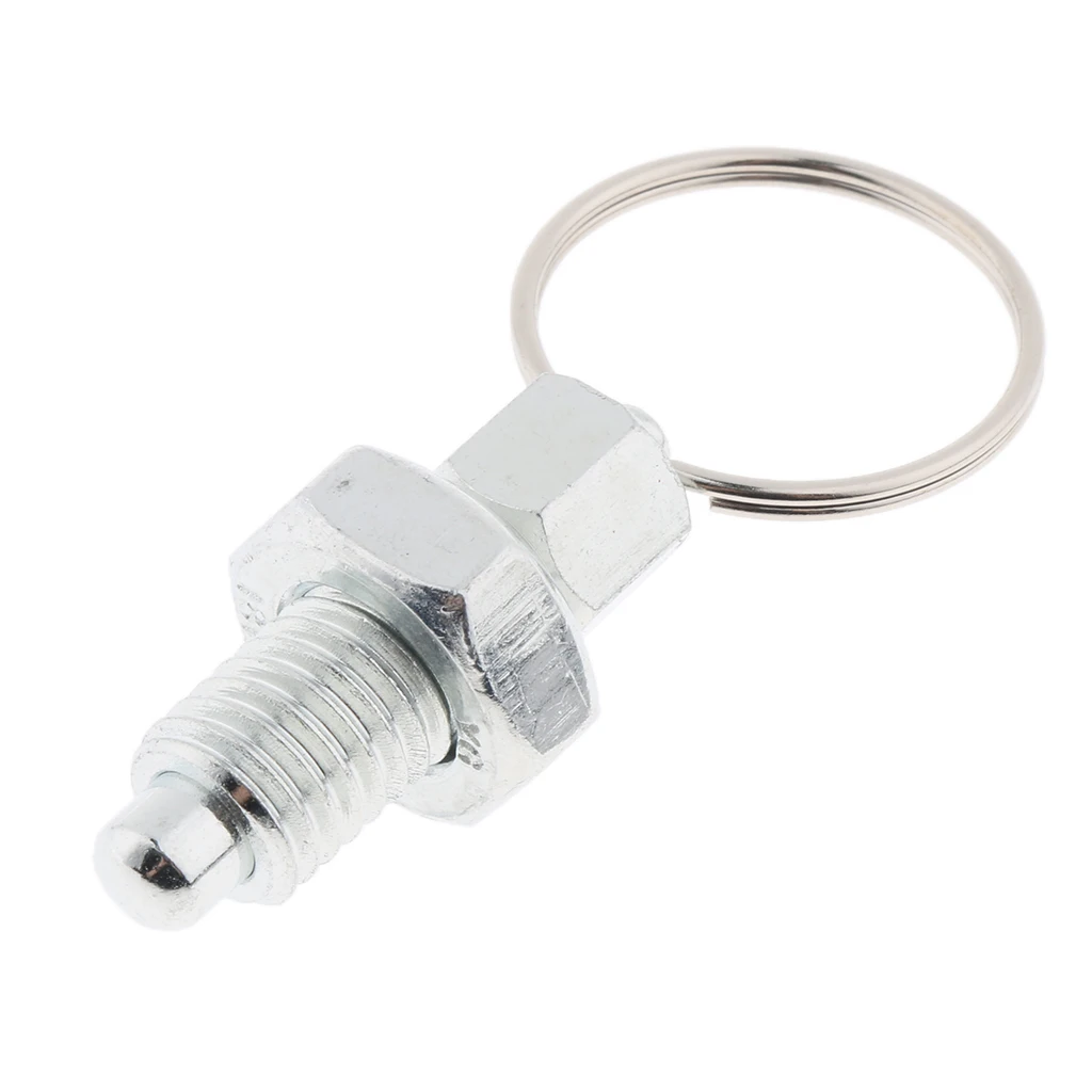 2Pcs Stainless Steel Non Lock-Out Indexing Plunger With Pull Ring M12