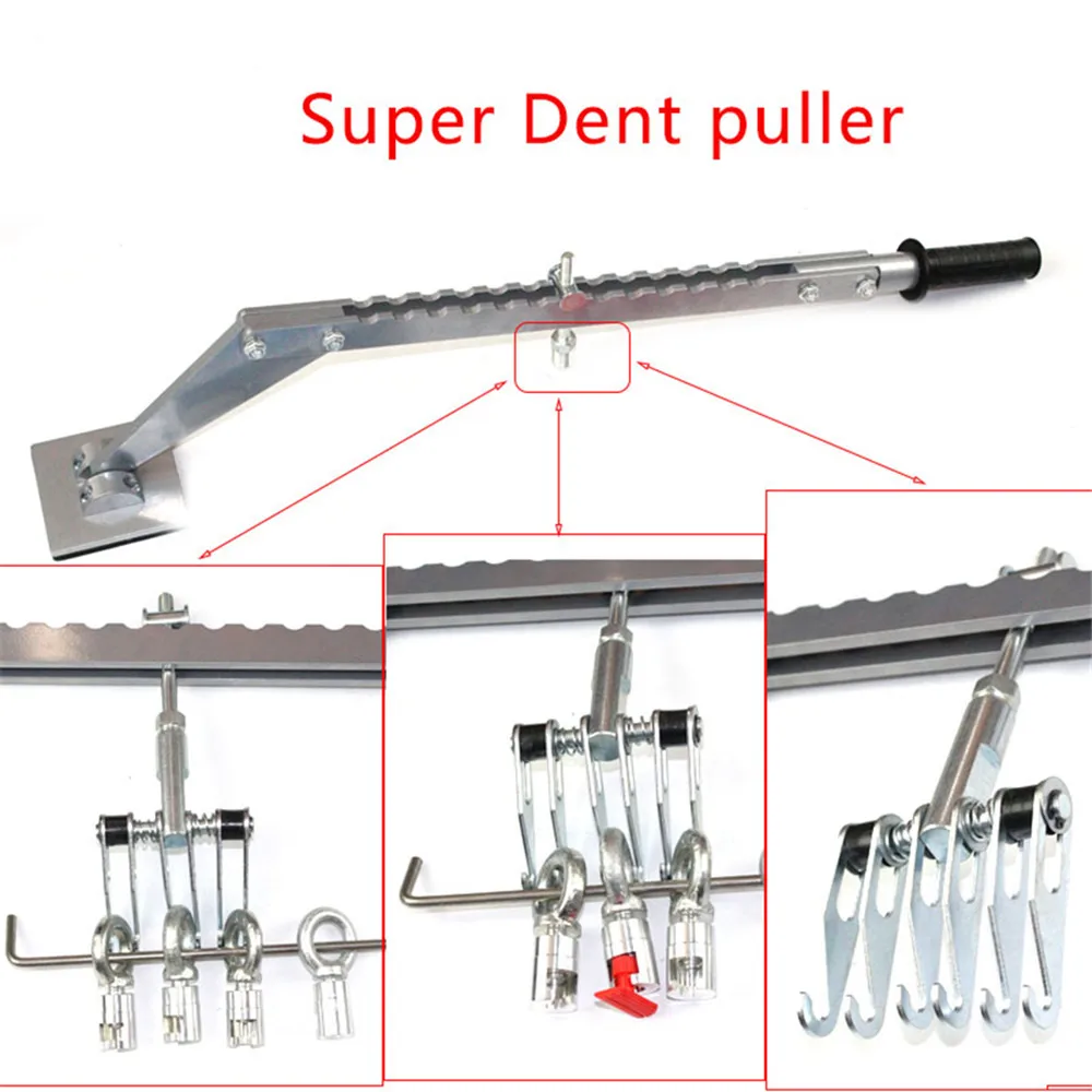 Супер Съемник вмятин набор Инструменты для ремонта вмятин на автомобиле клеевые вкладки слайдер молоток советы аксессуар