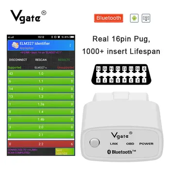 

Vgate ELM327 V2.1 ICAR1 Bluetooth/WIFI OBD2 diagnostic tool icar1 elm 327 car diagnostics code reader better than ELM 327 v1.5
