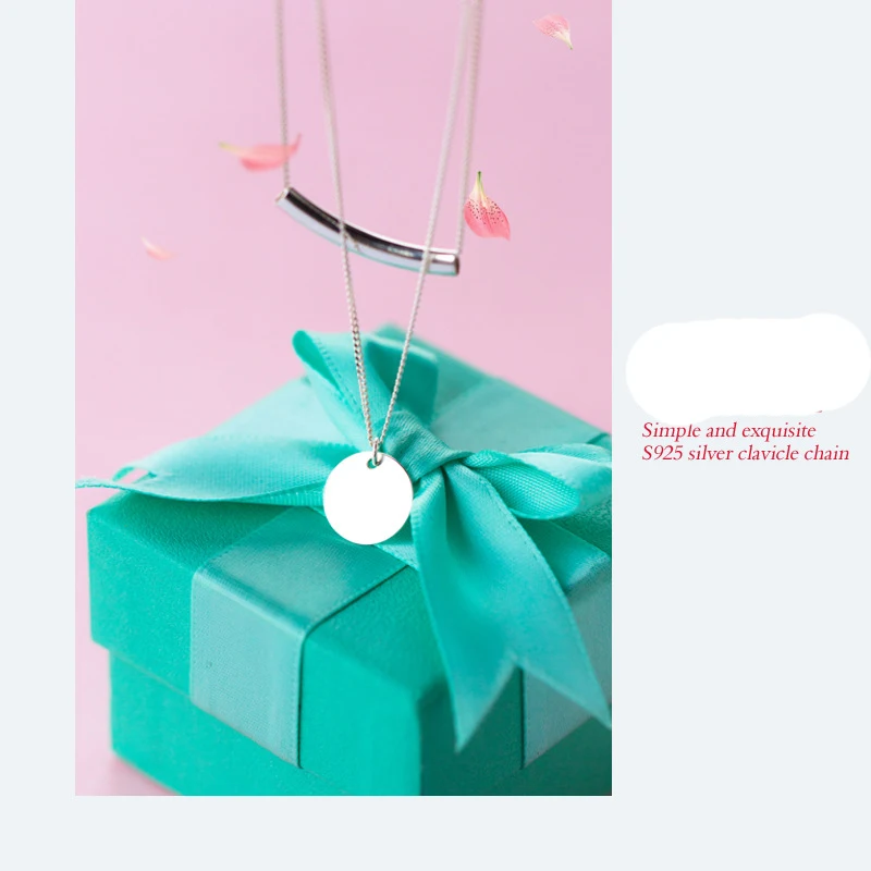 PONYKISS Trendy 100% 925 Solid Sterling Silver Geometric Cute Pendant Necklace Chain Women Fine Jewelry Anniversary Party Gift - Image 5