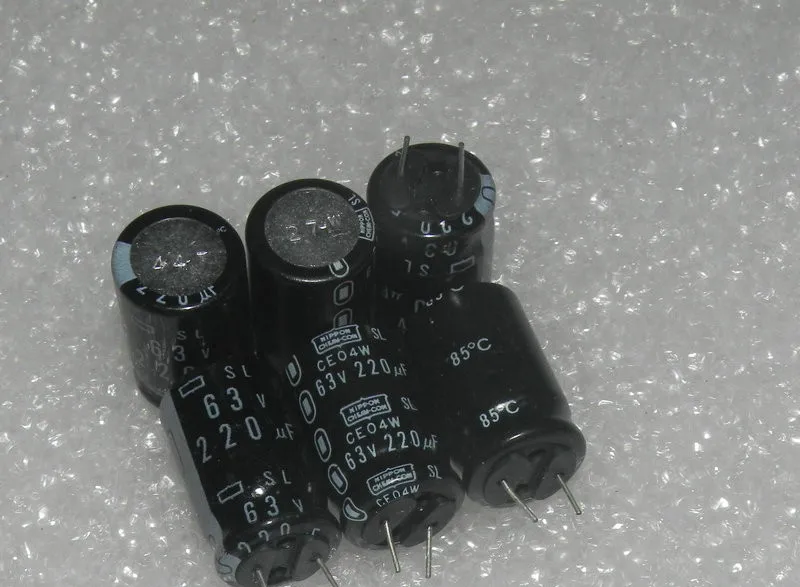 Original new 100% SL series large volume 63v220uf CE04W cathode aluminum electrolytic capacitor (Inductor) | Обустройство дома